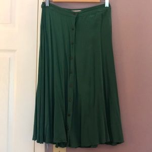 Green Midi Skirt